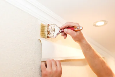 Pose de papier peint à Zimmerbach — revêtements muraux et toiles de verre